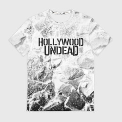 Мужская футболка 3D Hollywood Undead white graphite