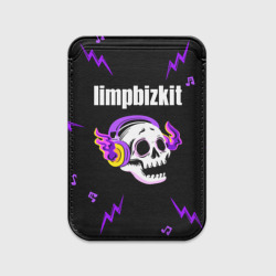 Картхолдер Magsafe магнитный Limp Bizkit неоновый череп