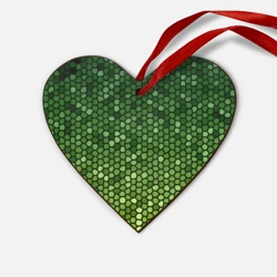 Деревянная игрушка Сердце Мозаика под зеленую змею