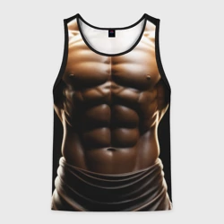 Мужская майка 3D Мужской торс в халате
