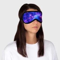 Маска для сна 3D Неоновые созвездия космоса - фото 2