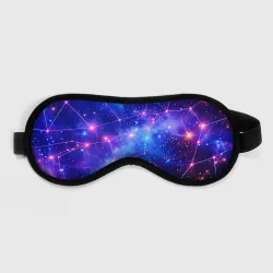 Маска для сна 3D Неоновые созвездия космоса