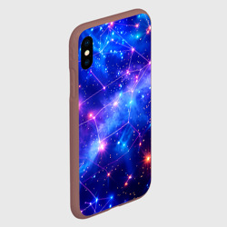Чехол для iPhone XS Max матовый Неоновые созвездия космоса - фото 2