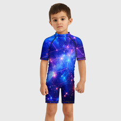 Детский купальный костюм 3D Неоновые созвездия космоса - фото 2