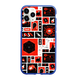 Чехол для iPhone 11 Pro Max матовый Dungeons and dragons pattern