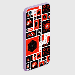 Чехол для iPhone 5/5S матовый Dungeons and dragons pattern - фото 2