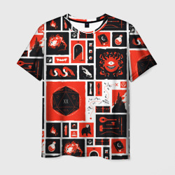 Мужская футболка 3D Dungeons and dragons pattern