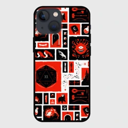 Чехол для iPhone 13 mini Dungeons and dragons pattern