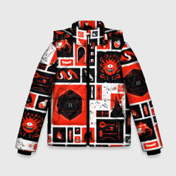 Зимняя куртка для мальчиков 3D Dungeons and dragons pattern