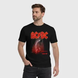 Мужская футболка хлопок AC DC Power up - Angus Young  - фото 2