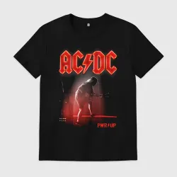 Мужская футболка хлопок AC DC Power up - Angus Young 