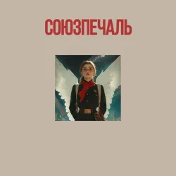 Мужской свитшот хлопок Союзпечаль Пионерка ангел - фото 2