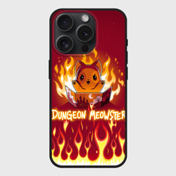 Чехол силиконовый для Apple iPhone 15 Pro матовый Mr DnD Meowster