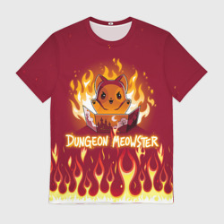 Мужская футболка 3D Mr DnD Meowster