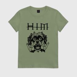 Женская футболка хлопок HIM - rock dog
