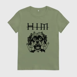 Женская футболка хлопок HIM - rock dog