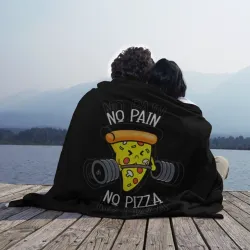 Плед 3D No pain - no pizza  - фото 2