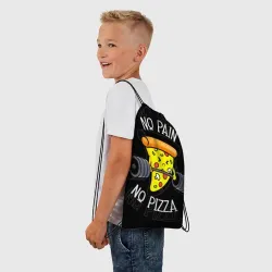Рюкзак-мешок 3D No pain - no pizza  - фото 2