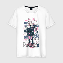 Мужская футболка хлопок Chiaki Nanami - Neko Danganronpa