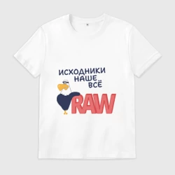 Мужская футболка хлопок Исходники наше всё raw