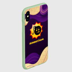 Чехол для iPhone XS Max матовый Serious Sam абстракция - фото 2