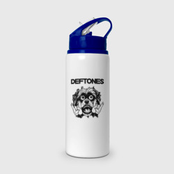 Бутылка для воды с трубочкой Deftones - rock dog