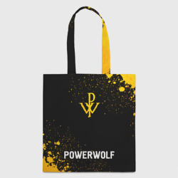 Шоппер 3D Powerwolf - gold gradient по-центру