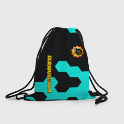 Рюкзак-мешок 3D Serious Sam hexagon blue
