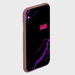 Чехол для iPhone XS Max матовый Tekken storm neon - фото 2