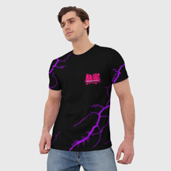 Мужская футболка 3D Tekken storm neon - фото 2