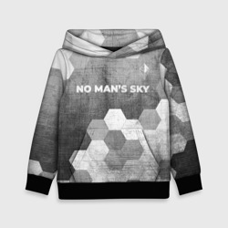 Детская толстовка 3D No Man's Sky - grey gradient посередине