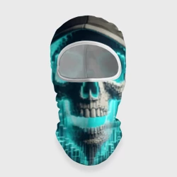 Балаклава 3D Скелет в балахоне - граффити кибер-хакер