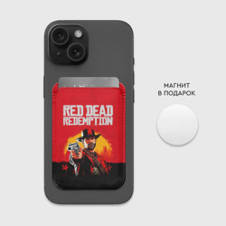 Картхолдер Magsafe магнитный Red Dead Redemption - cowboys  - фото 2