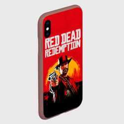 Чехол для iPhone XS Max матовый Red Dead Redemption - cowboys  - фото 2