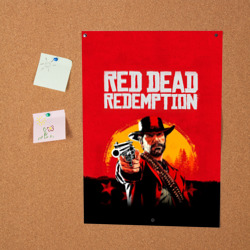 Постер Red Dead Redemption - cowboys  - фото 2