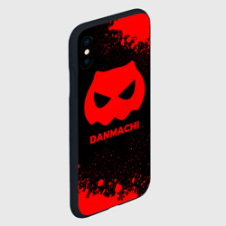 Чехол для iPhone XS Max матовый DanMachi - red gradient - фото 2