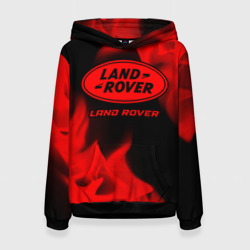 Женская толстовка 3D Land Rover - red gradient