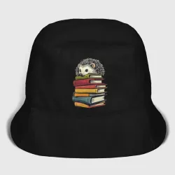 Детская панама хлопок Ёжик на книгах