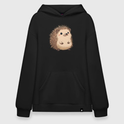 Худи SuperOversize хлопок Ёжик арт