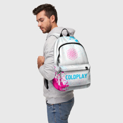 Рюкзак 3D Coldplay neon gradient style по-центру - фото 2