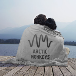 Плед 3D Arctic Monkeys - white gradient - фото 2