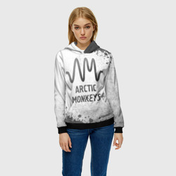 Женская толстовка 3D Arctic Monkeys - white gradient - фото 2
