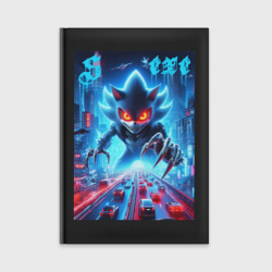 Ежедневник Hedgehog in neon metropolis - ai art