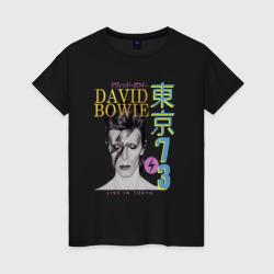 Женская футболка хлопок David Bowie - Live in Tokyo '73