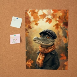 Постер Крокодил в кепке - фото 2