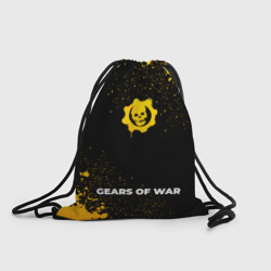 Рюкзак-мешок 3D Gears of War - gold gradient по-центру