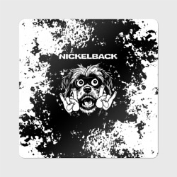 Магнит виниловый Квадрат Nickelback рок пес