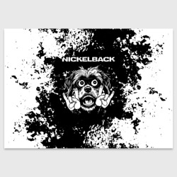 Поздравительная открытка Nickelback рок пес