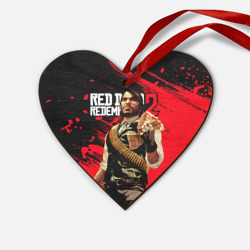 Деревянная игрушка Сердце Red Dead Redemption 2 - Wanted