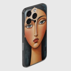 Чехол для iPhone 16 Pro силиконовый с защитой камеры Вдохновлено Модильяни - фото 2